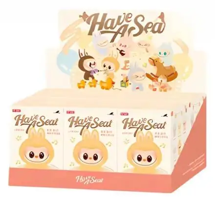 

Original POP MART LABUBU The Monsters Have A Seat Blind Box Macaron V2 Generation Pendant Trendy Mystery Box Xmas Toy in Stock