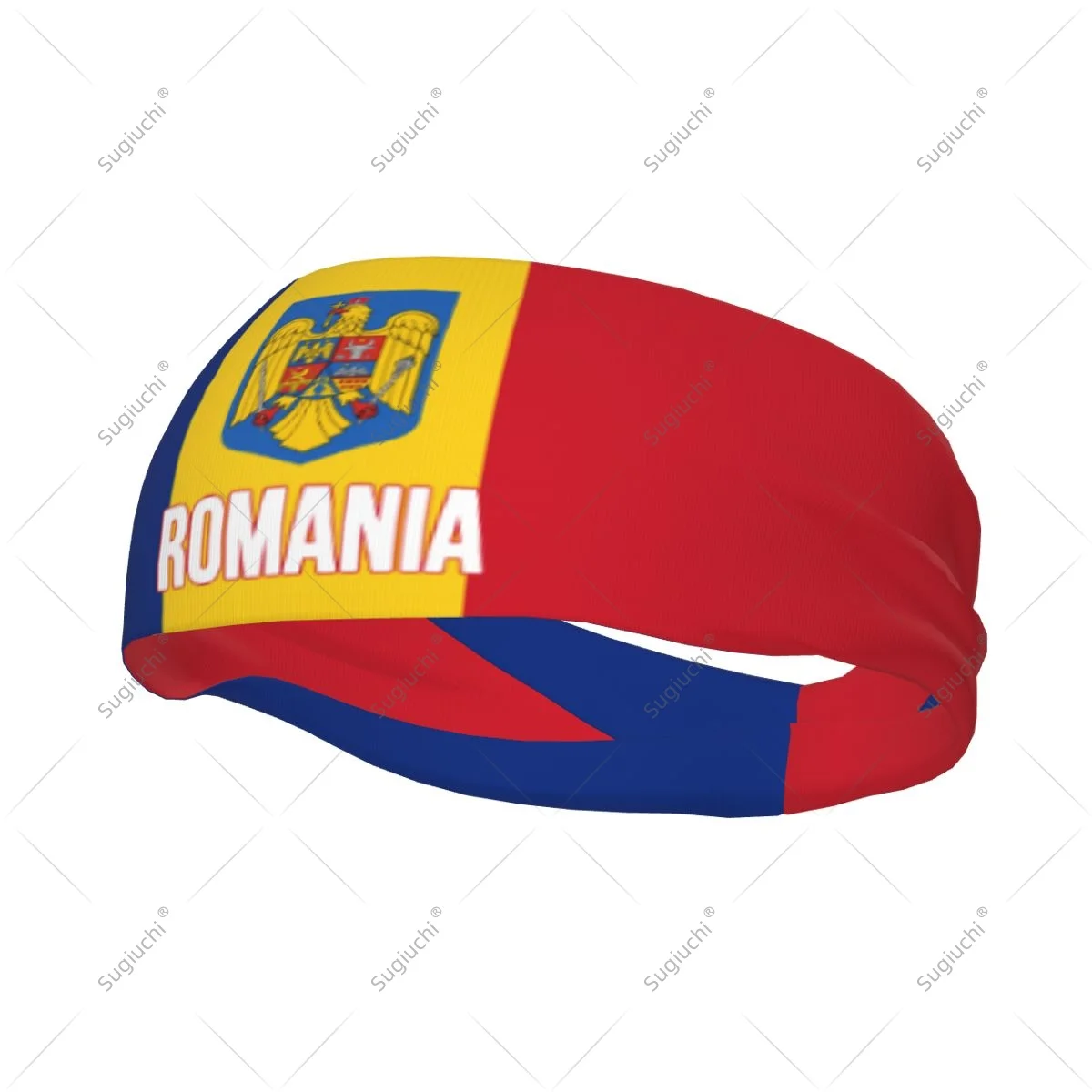 

Men Women Romania Flag Elastic Wide Headbands For Yoga Fitness Tennis Running Gym Sports