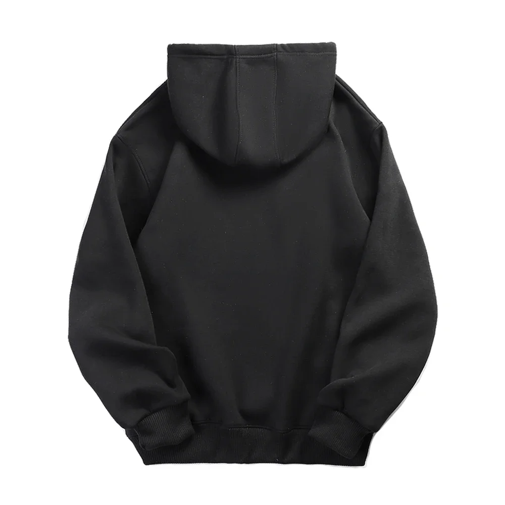 

Men's solid-color hoodie, pullover, casual sportswear, simple, trendy and versatile high street wear in 2025