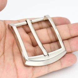 40mm Men'sBelt Buckle Chrome Alloy Casual Pin Buckle Leathercraft Belt Accessories Waistband Girdle Parts