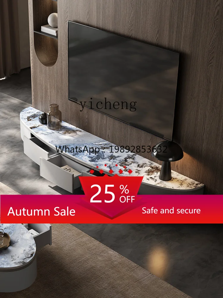 

Combination living room household Deli Feng rock slab floor cabinet small apartment floor-to-ceiling coffee table TV cabinet