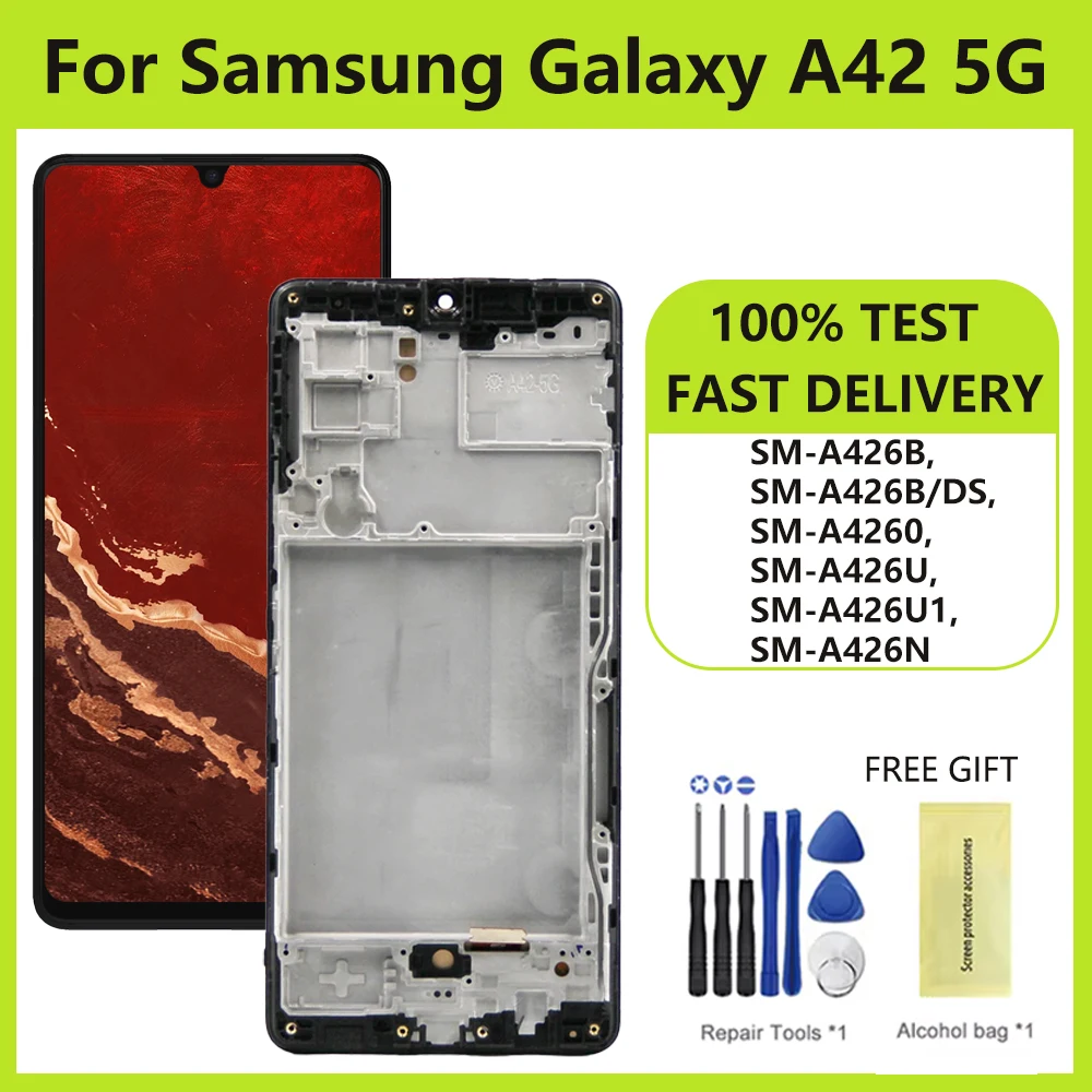 6.6\'\' Screen For Samsung A42 5G LCD Display Touch Screen Digitizer Assembly For samsung A42 5G A426B A426B/DS A4260 LCD