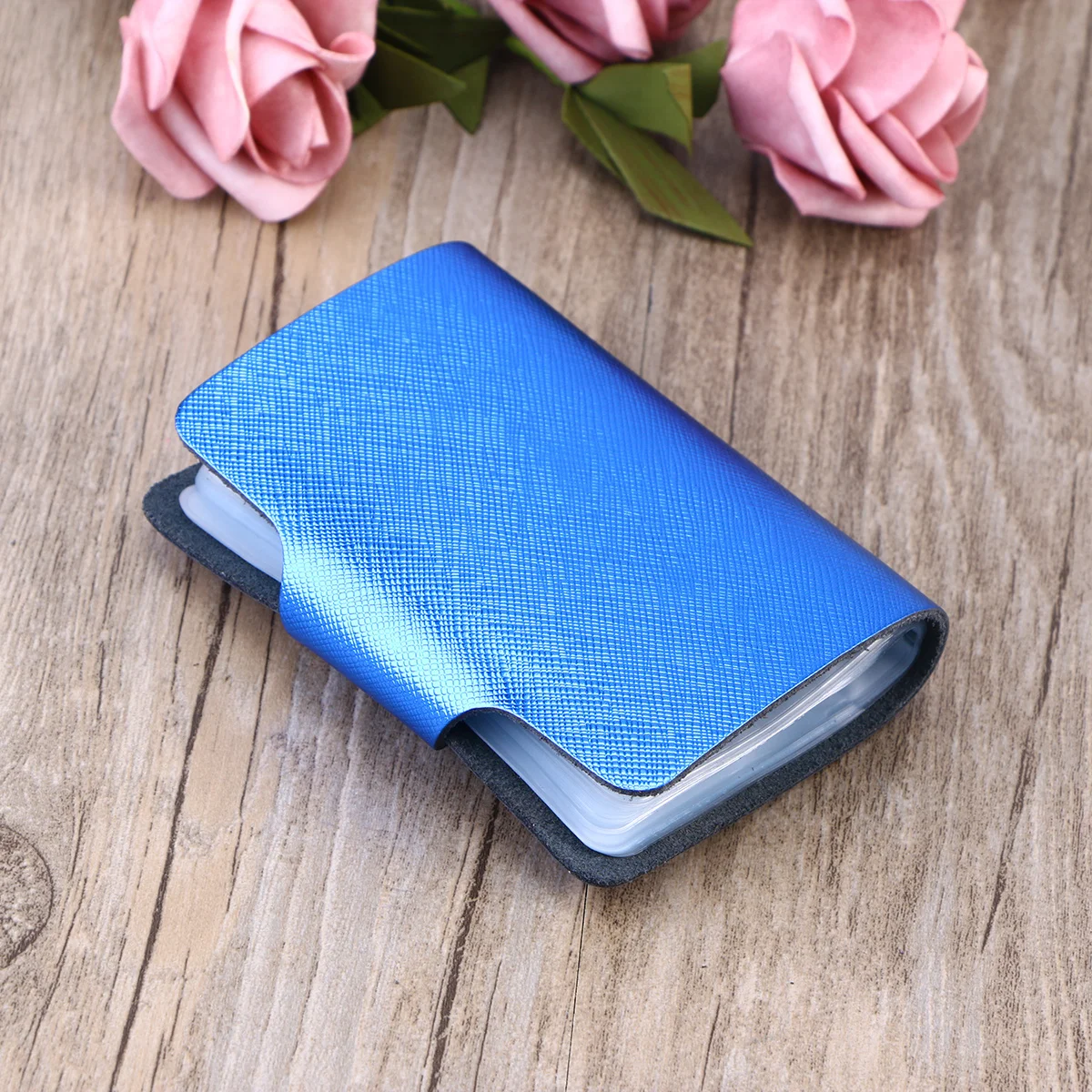 

Red Mini Credit Case Organizer Hasp for Women Lady Girls Travel Durable Multiple Pockets Id Cards Coins