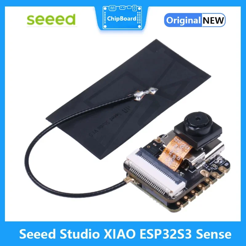 Seeed Xiao ESP32S3 SENSE-2.4GHz Wi-Fi, BLE 5.0, เซ็นเซอร์กล้อง OV2640, ไมโครโฟนดิจิตอล, รองรับการชาร์จแบตเตอรี่ IOT,