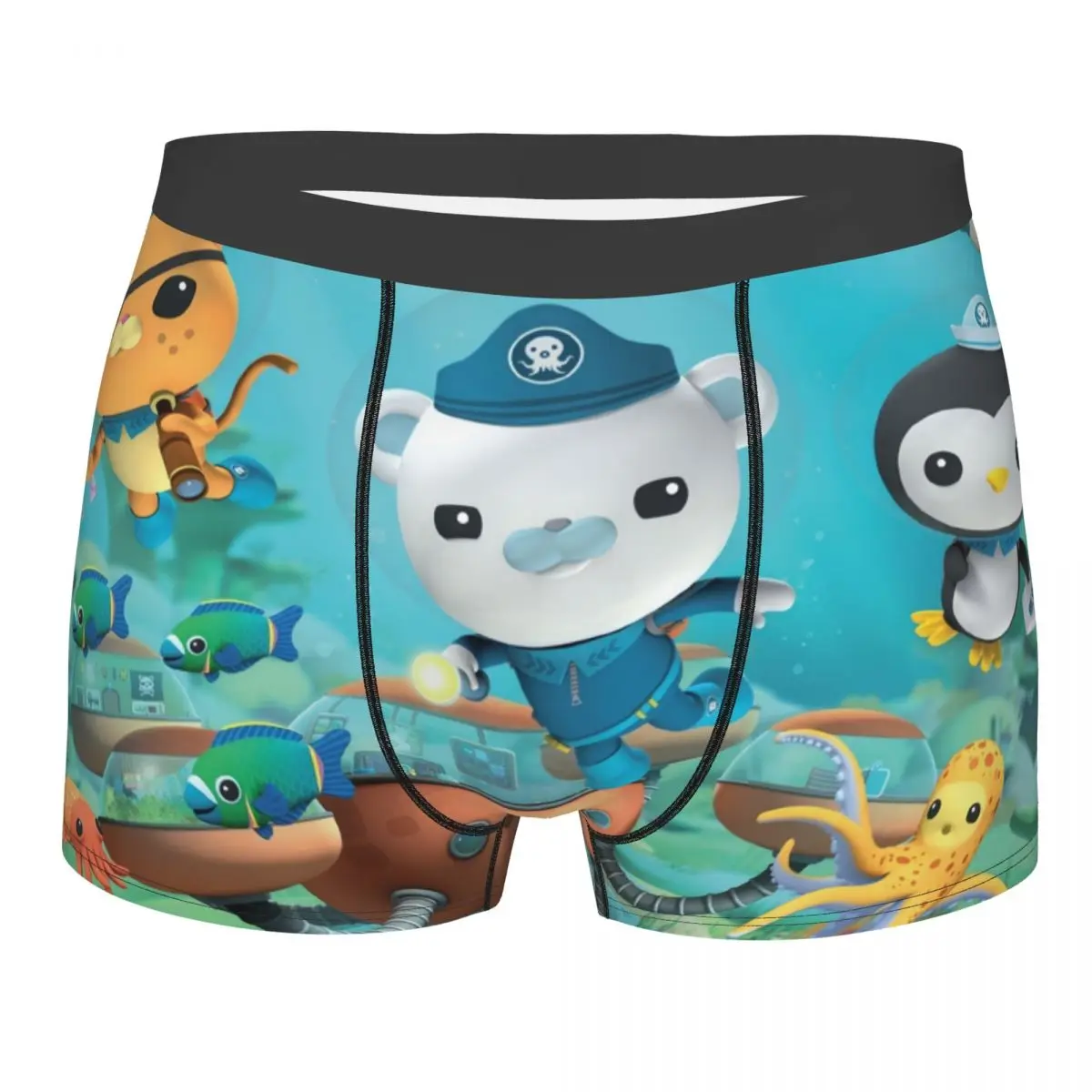 

Трусы-боксеры Disney The Octonauts Adventure, нижнее белье для мужчин с 3D рисунком, брифы