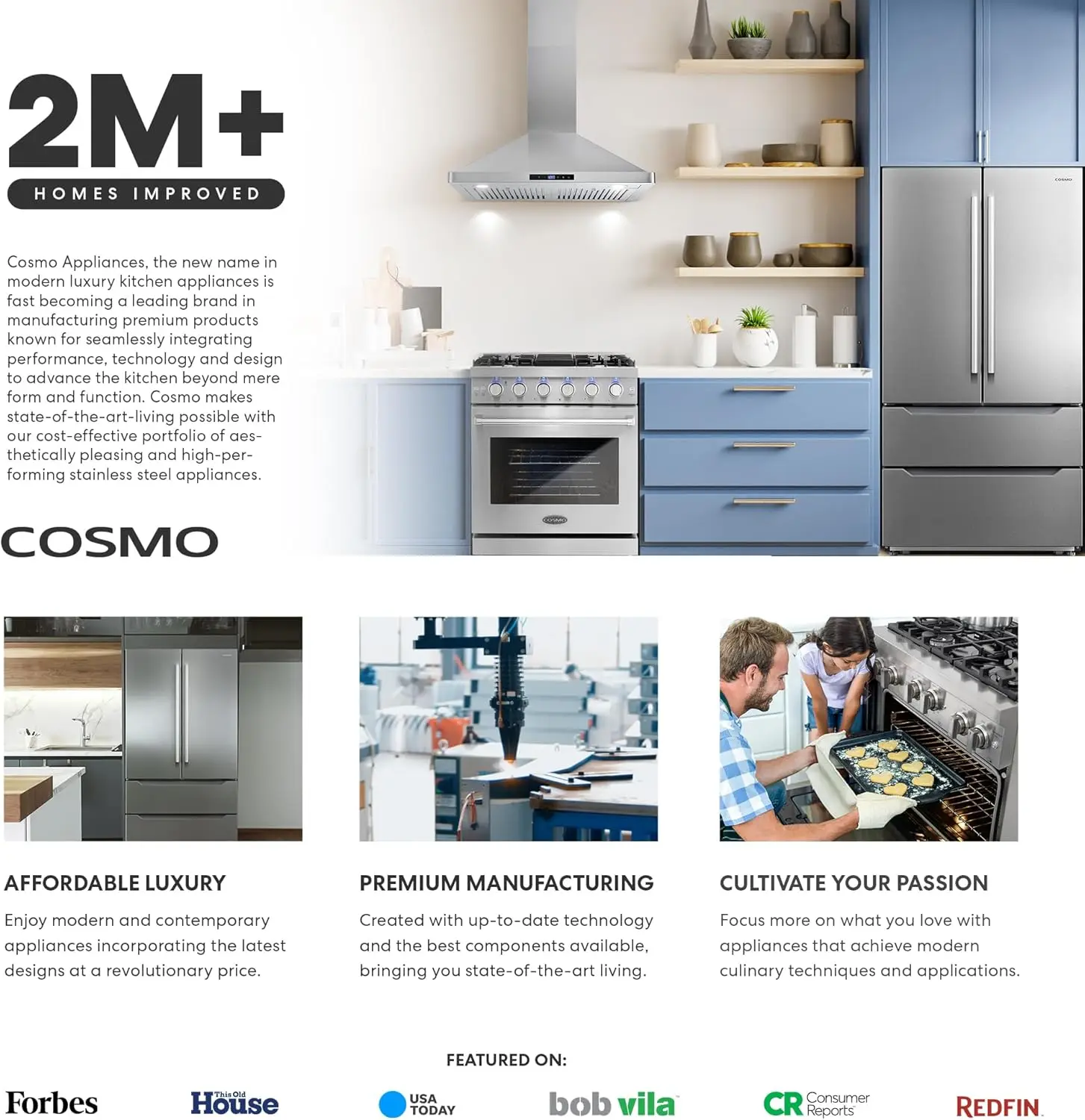 36 in. Ducted Under Cabinet Range Hood, Button Controls, Reusable Filters, LED Lights, Stainless Steel