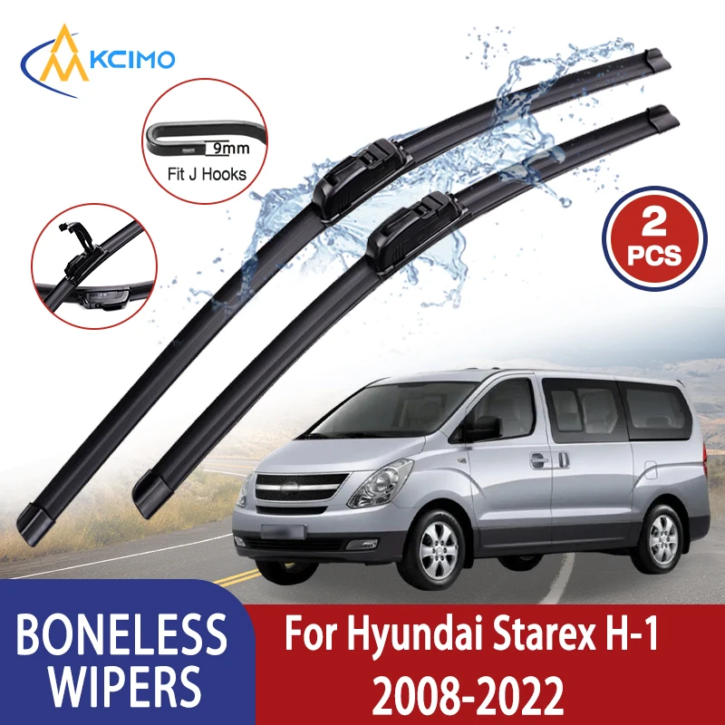 

Kcimo для Hyundai Starex H-1 2008-2022 автомобильный дворник U-типа мягкий резиновый бескостный дворник HD тихий прочный автомобильный дворник 24 "+ 20"