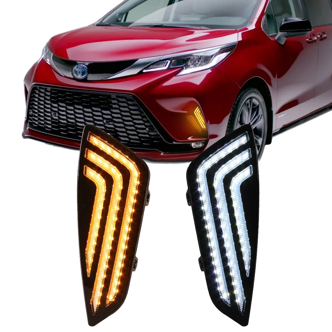 For FOR Toyota Granvia LED Projector Headlights DRL Dynamic Turn Signal 6000K 10000LM Auto Accessories New