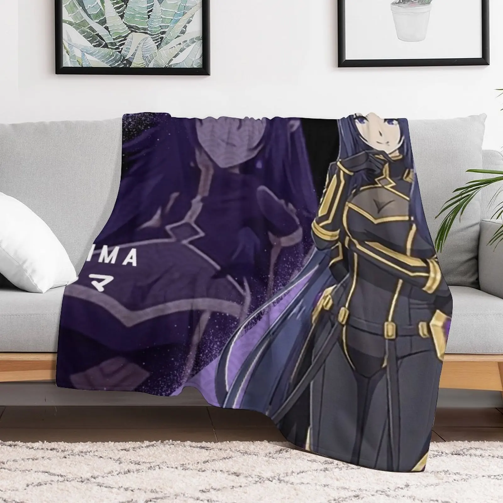 Gamma ガンマ The Eminence in Shadow Throw Blanket Luxury Brand Decorative Throw christmas decoration Blankets