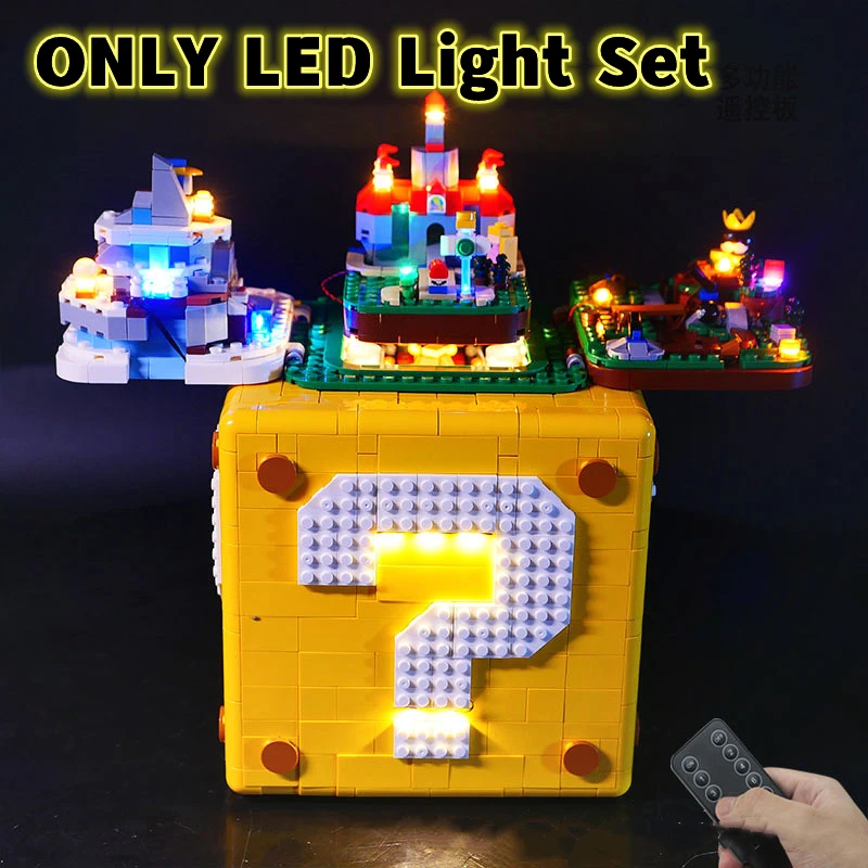 IN STOCK DIY LED Light Set For LEGO 71395 Compatible With Super MarioO 64 Question Mark Block Building Bricks Accessories Toys