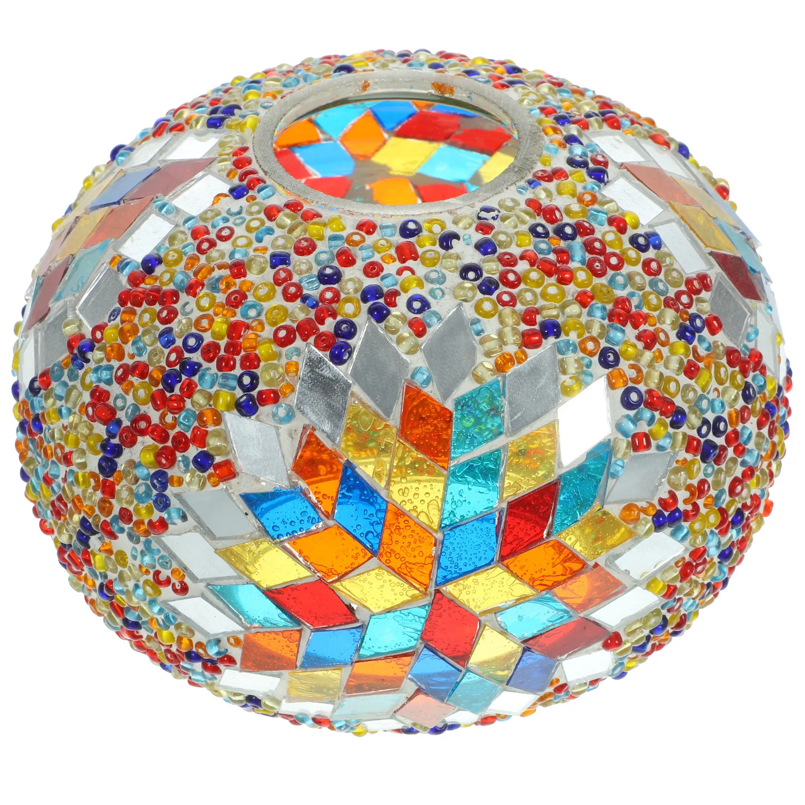 

Цветной стеклянный плафон-шар для лампы, современный мозаичный светильник для прикроватной тумбочки, турецкий декоративный аксессуар для лампы, теплый свет