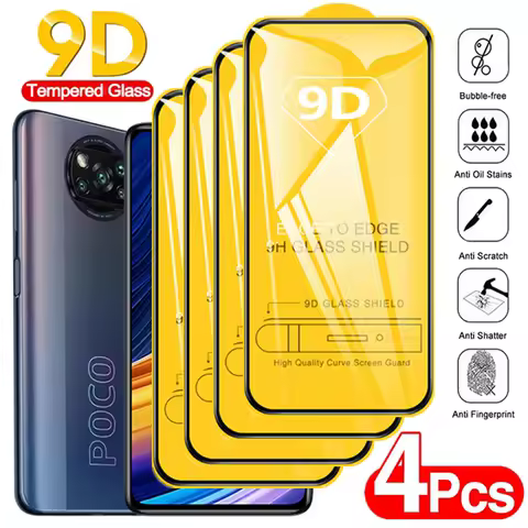 Screen Protector For Xiaomi 13T 12T 11T 11 Lite 5G Ne 12 Poco X5 Pro X3 NFC X6 F3 C65 C40 C55 C61 X4 M5 F1 9T 10T 13 14 A3 Glass