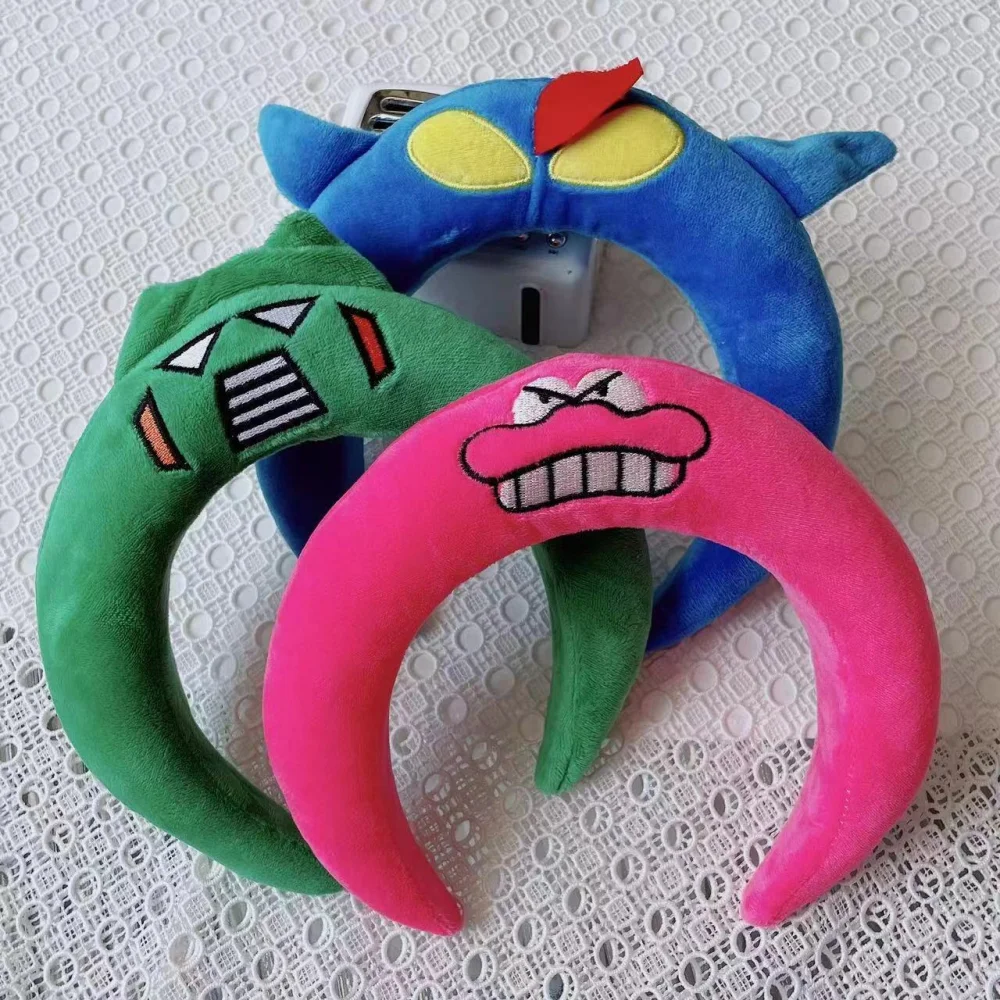 Anime Crayon Shin-chan Fascia per capelli per donna Lavare il viso Peluche Fascia per capelli Simpatico cartone animato Trucco femminile Cura della pelle Copricapo Regali per ragazze