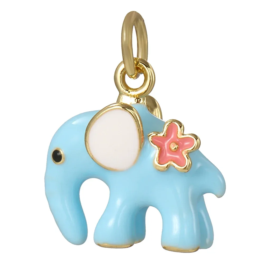 Cute Animals Dolphins Summer Elephant Charms for Jewelry Making Supplies Bohemian Cat Dijes Diy Woman Earring Bracelet Necklace