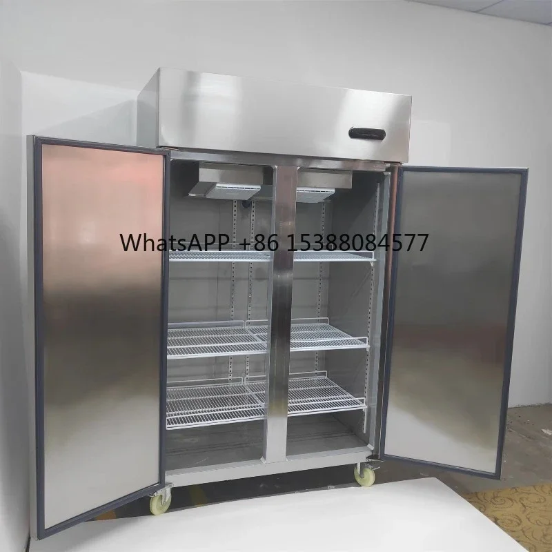 

Supermarket Meat Sale Vertical Commercial Fridge Double Door Refrigerator Freezer Guangzhou Refrigeration Equipment Manufacturer
