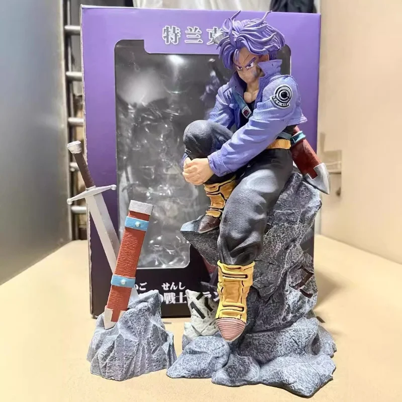 Figura de acción de Dragon Ball The Last Warrior Trunks, figura de acción de espada de transporte, modelo de estatua, juguetes de colección, regalo de Navidad, 28 Cm