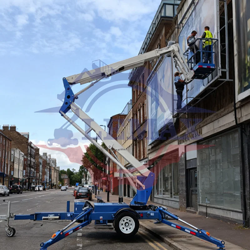 20-26m Telescopic Folding Articulated Boom Lift Mobile Crawler Elevated Work Platform