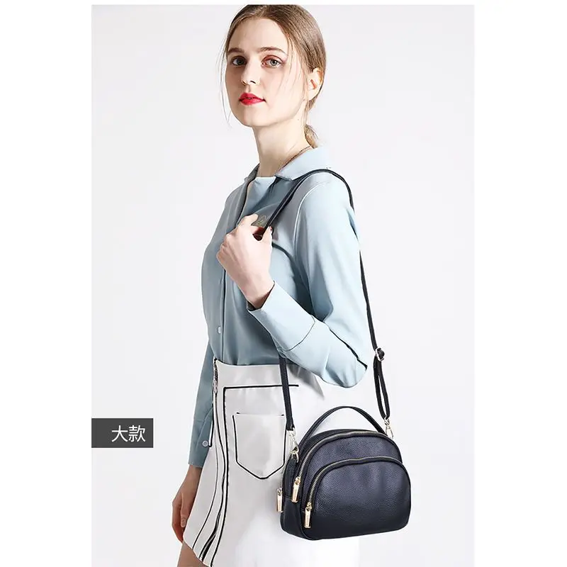 PU Leather Shoulder Bag Women Multi Pocket Fashion Crossbody for Women