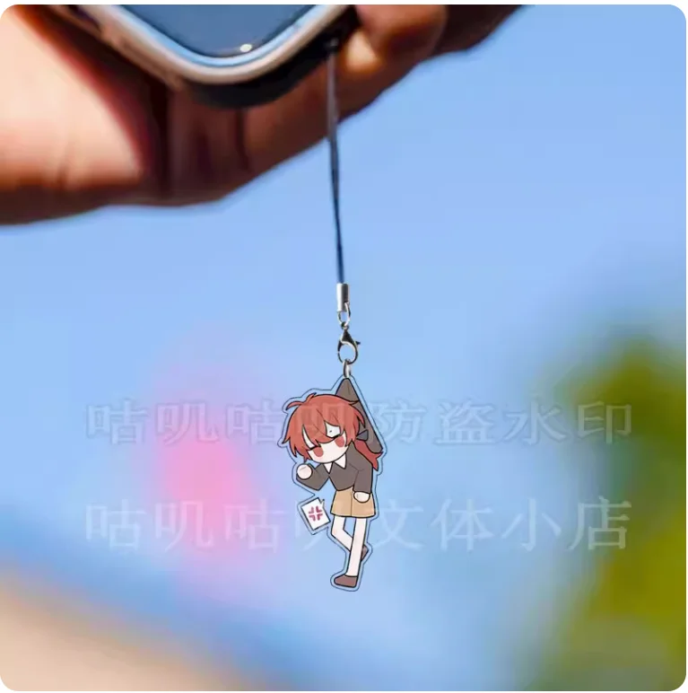 2024 Original Cartoon Anime Genshin Impact Phone Chain Nahida Klee Diluc Tartaglia Ganyu Bag Pendant Keychain Phone Lanyard Gift