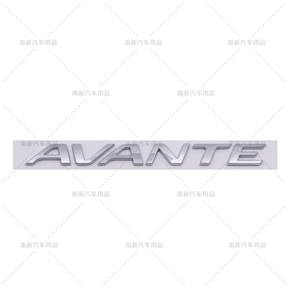 3D ABS AVANTE Letter Car Emblem Badge Sticker Fit Hyundai Avante Rear Trunk Side Fender Car Styling Decal