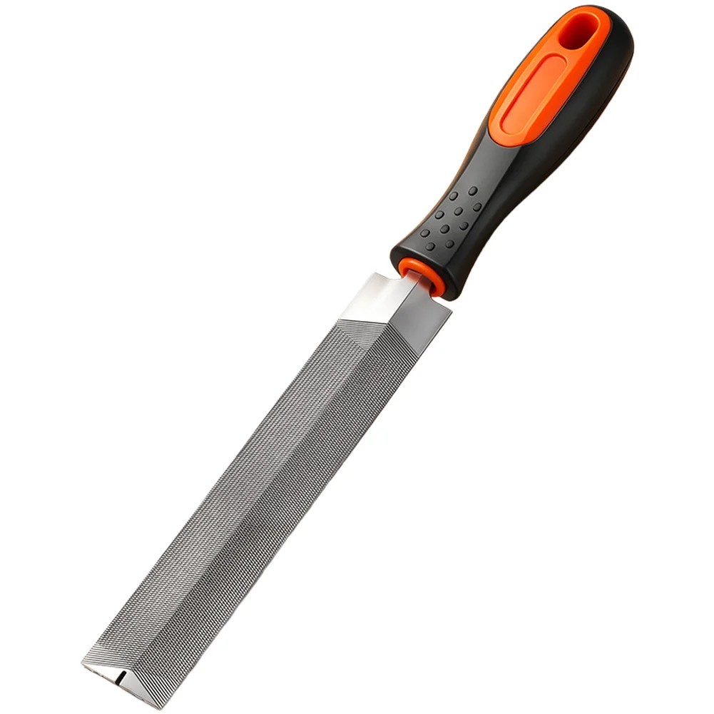 1pc 6 Inch Metal Files Rasps Square File  With Ergonomic Handle For Woodworking Fine Teeth Long-Lasting Grinding Hand Tools