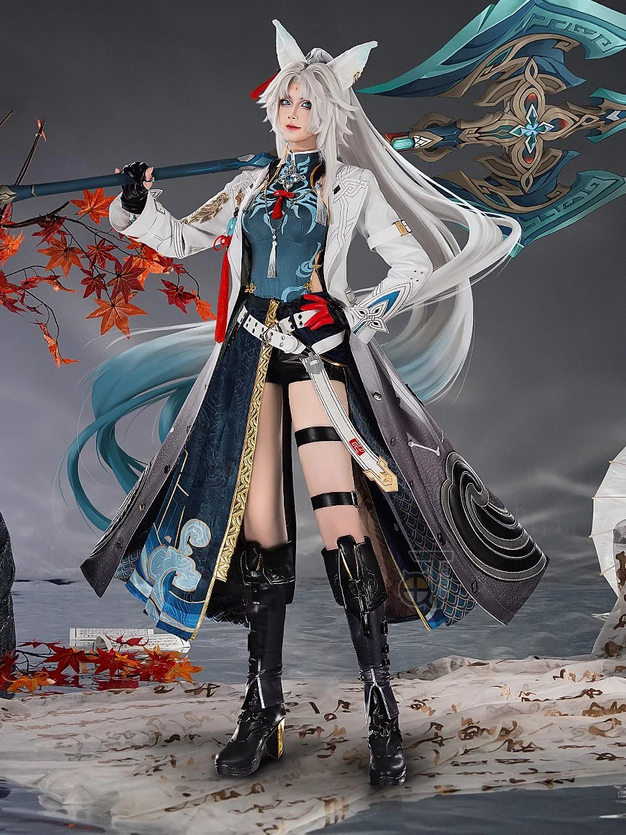 COS-HoHo Honkai: Star Rail Feixiao Game Suit Elegant Lovely Uniform Cosplay Costume Halloween Party Role Play Outfit Women