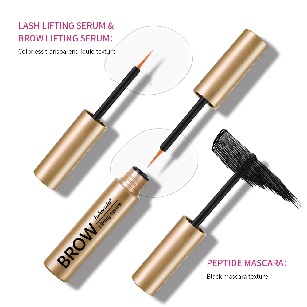 Lash & sobrancelha conjunto sobrancelha crescimento soro peptídeo rímel realçador olho lash mais grosso nutrir cílios mais longos kit de maquiagem dos olhos