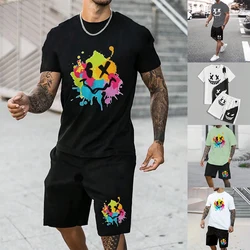 Fashionable And Casual Men S S Size Set Printed Image Set Comfortable To Wear Breathable Cool Wear Resistant Non Pilling