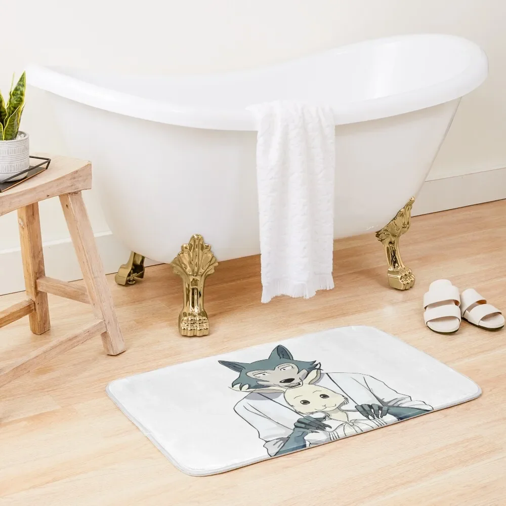 

Beastars Legosi and Haru Bath Mat Wc Carpet Bathroom Hallways Carpet Anti Slip Mat