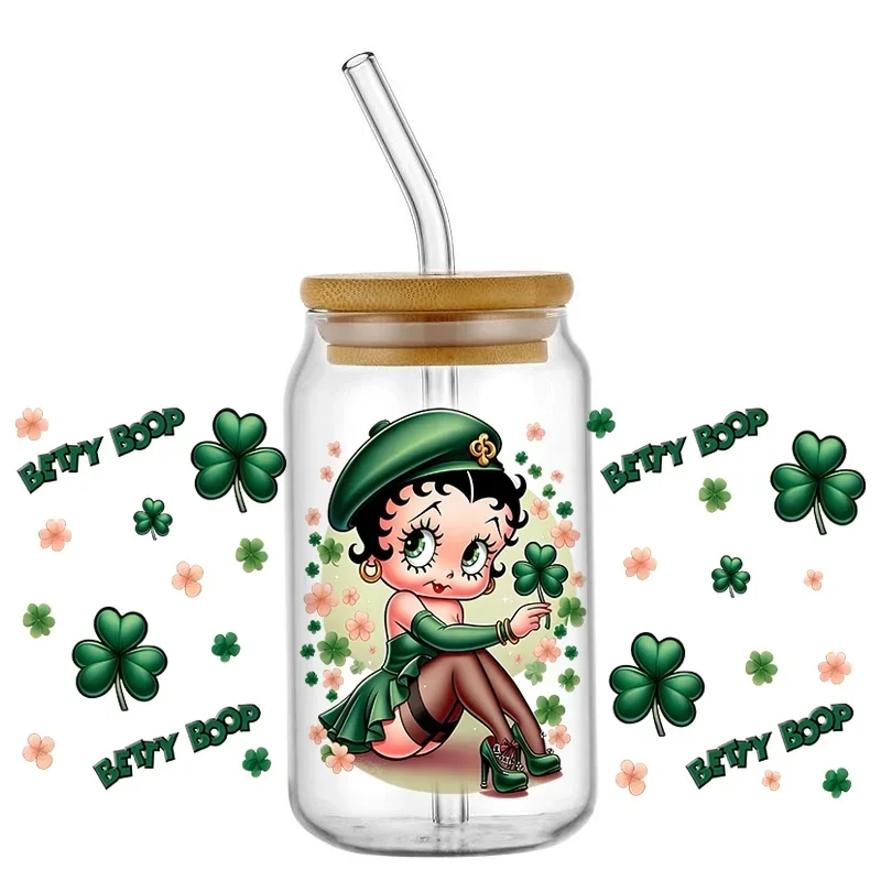 Customizable Trendy Women Themed UV DTF Transfer Stickers, 16oz UV DTF Cup Wraps for DIY Mugs Bottles Craft Decor
