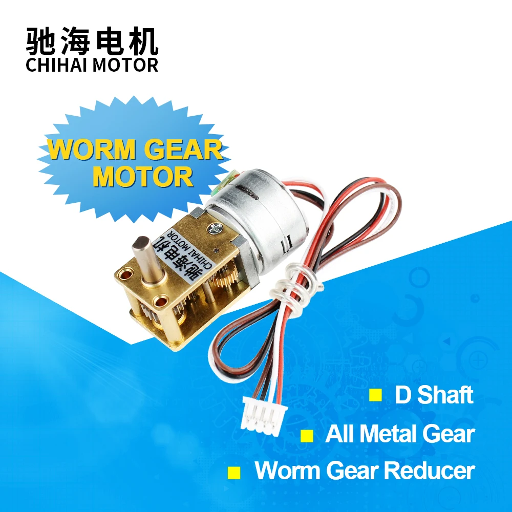 

Mini Full Metal Gear Stepper Motor 30Ω DC5v 2 Phase 4 Wire 15mm 15BY Stepping Motor