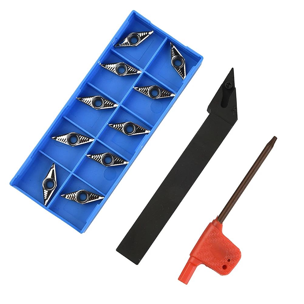 

Carbide Inserts SVJBR1212H11 Carbide Inserts Indexable Inserts Screw Wrench VBGT110304-AK H01 Workholding 10PCS