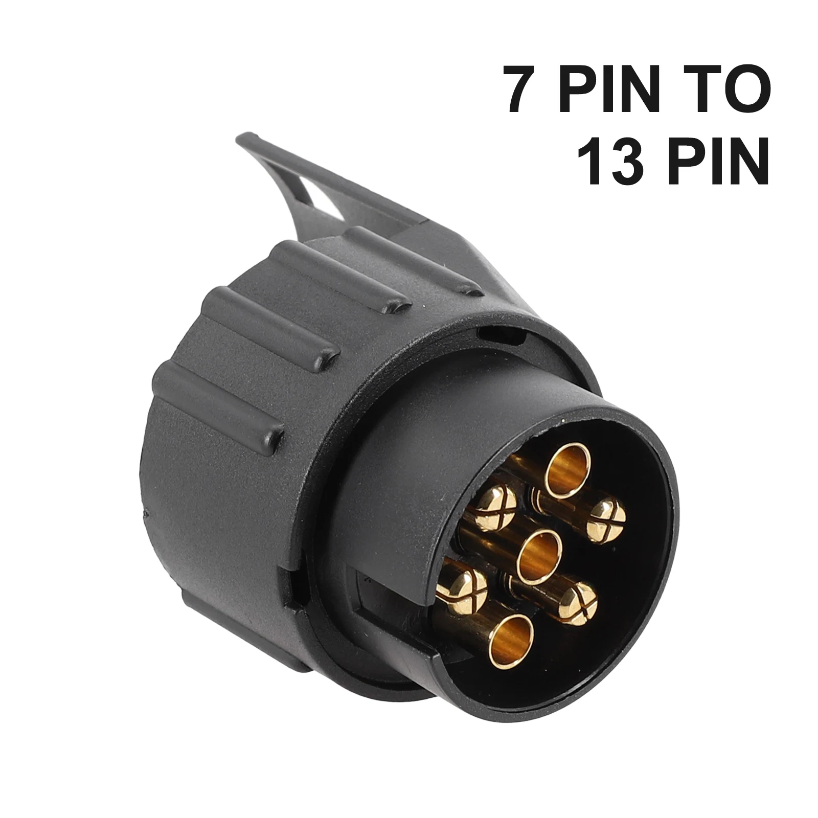 Towing Socket Plastic & Brass Lightweight Portable RV 1pcs Towbar 7Pin To 13Pin Trailer Waterproof Accessories