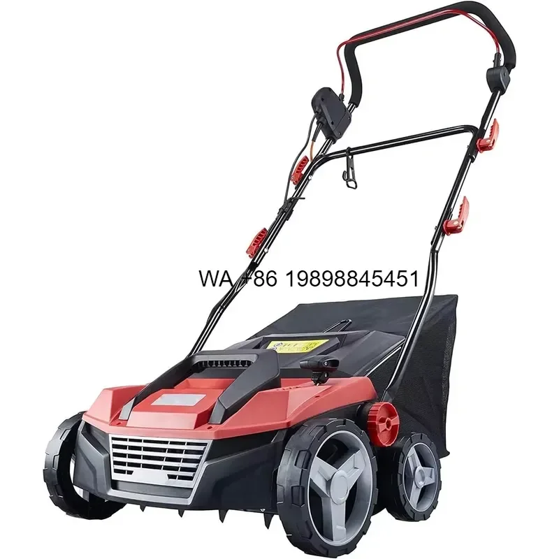 Wmwmnu 15inch 380mm Dethatcher Scarifier Lawn Aerator Rake Sweeper Tool Grass Scarifying