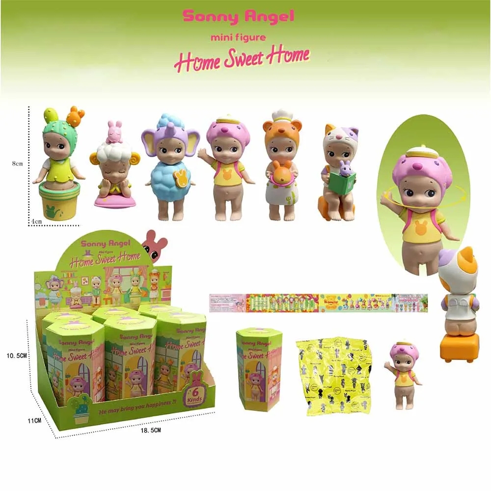 Kawaii Sonny Angel Home Sweet Home Series Blind Box Cartoon Mini Figures Doll Anime Mystery Box Cute Model Ornaments Gift