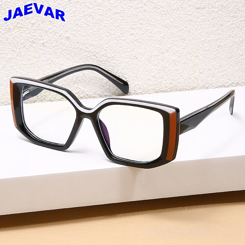 

JAEVAR New 2025 TR90 Eyeglass Frame Retro Square Men And Women Eyeglass Frame Spring Leg Optical Prescription Frame 5726