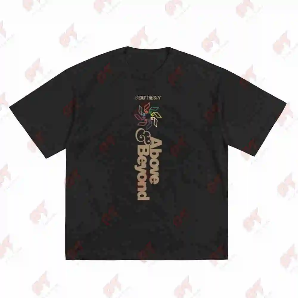 Above Beyond Text Relax Short Sleeve Tee 100% Cotton T-Shirt
