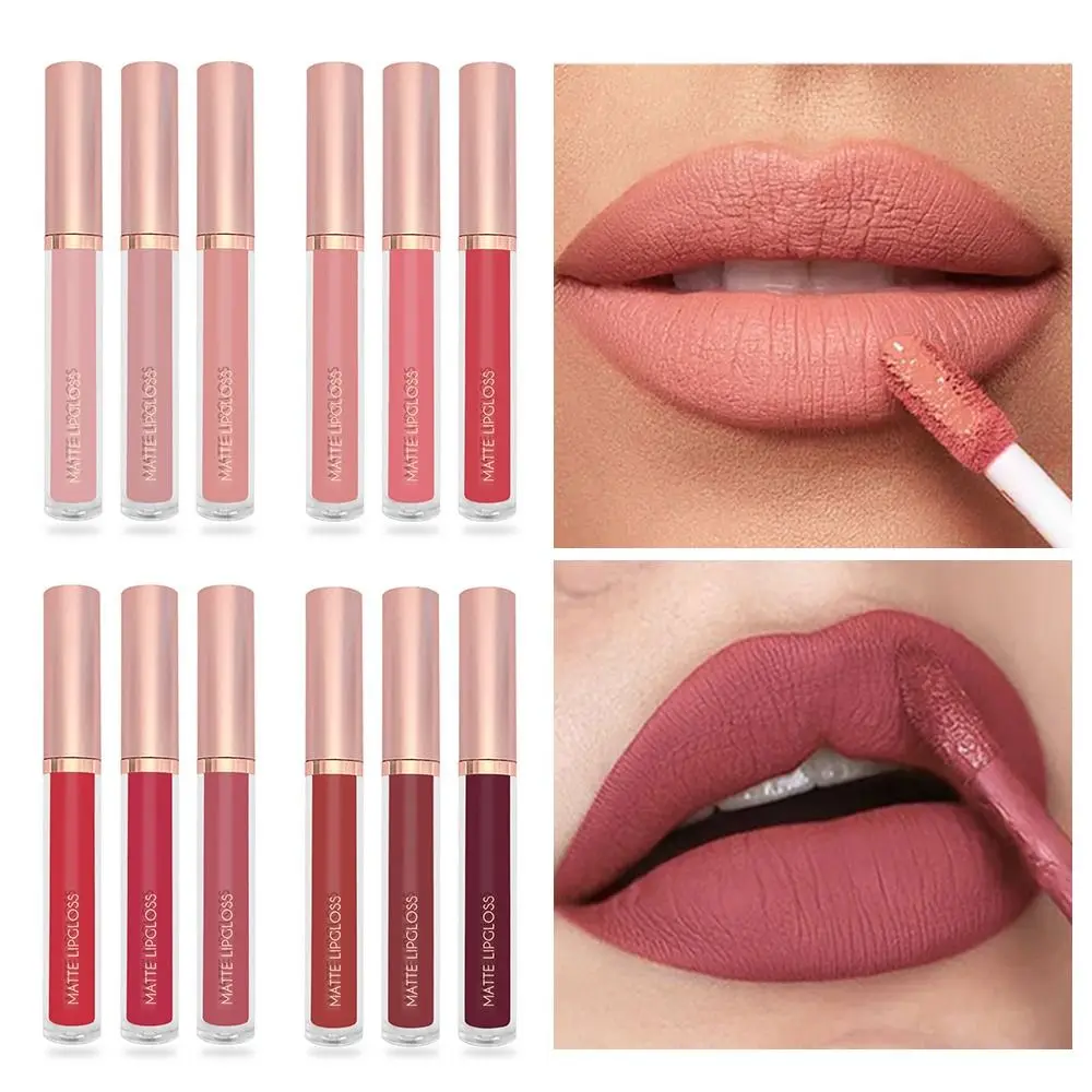 新しいハイドレーションリップグレイズ、長時間キープ、塗りやすいベルベットマットリップスティック、深く栄養を与え、乾燥した唇をマットな質感のリップグロスに