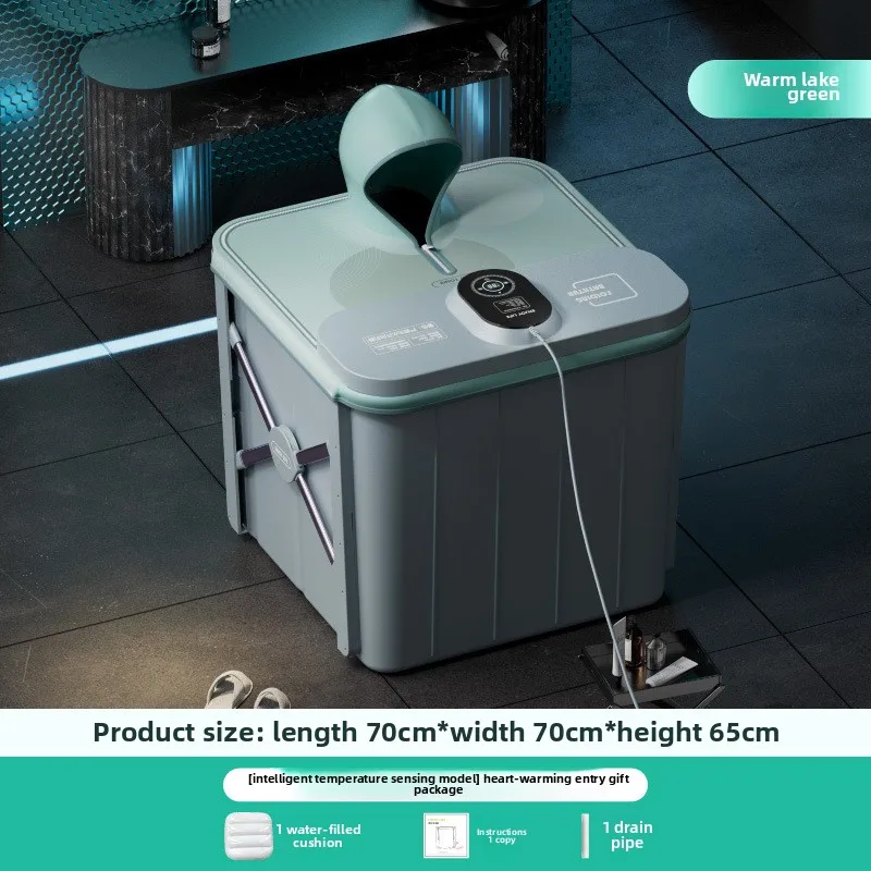 Jiashu Bath Bucket Adult Foldable Constant Temperature Heating Bath Bucket Free Installation Bathtub Children's Household Bath B