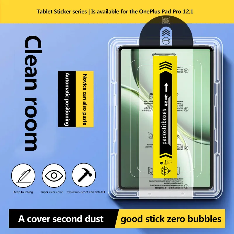 

Auto Install Kit Tempered Glass For OnePlus Pad Pro 12.1 inch 2024 Pad2 12.1inch Screen Protector