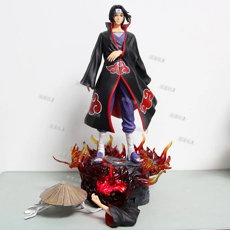 40cm Naruto Akatsuki Uchiha Itachi Figure CW Model Anime Action Figurine 1/6 Standing Statue Collectable Ornaments Boy Toy Gifts