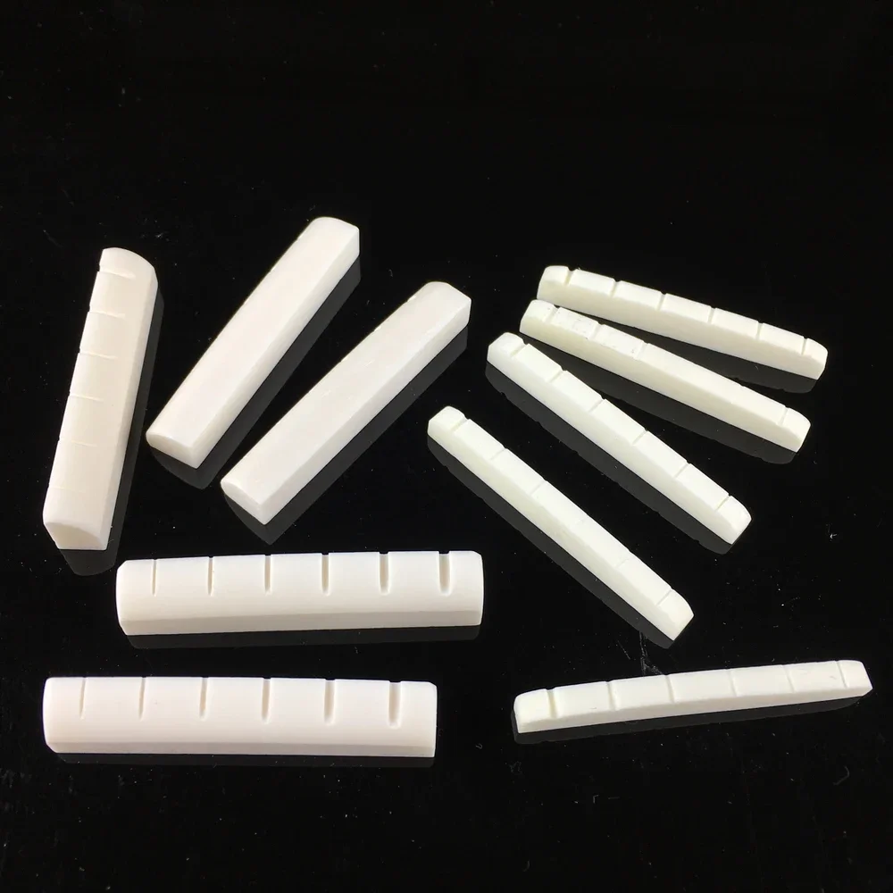 1 Piece Real Slotted Bone Nut For ST TL SG LP Electric Guitar 43*6*9mm  42*3.5*5.5mm