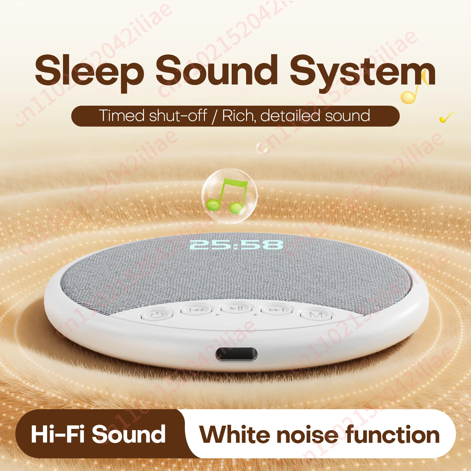 New pillow sleep audio white noise digital alarm clock timing multi-function pillow audio bluetooth speaker
