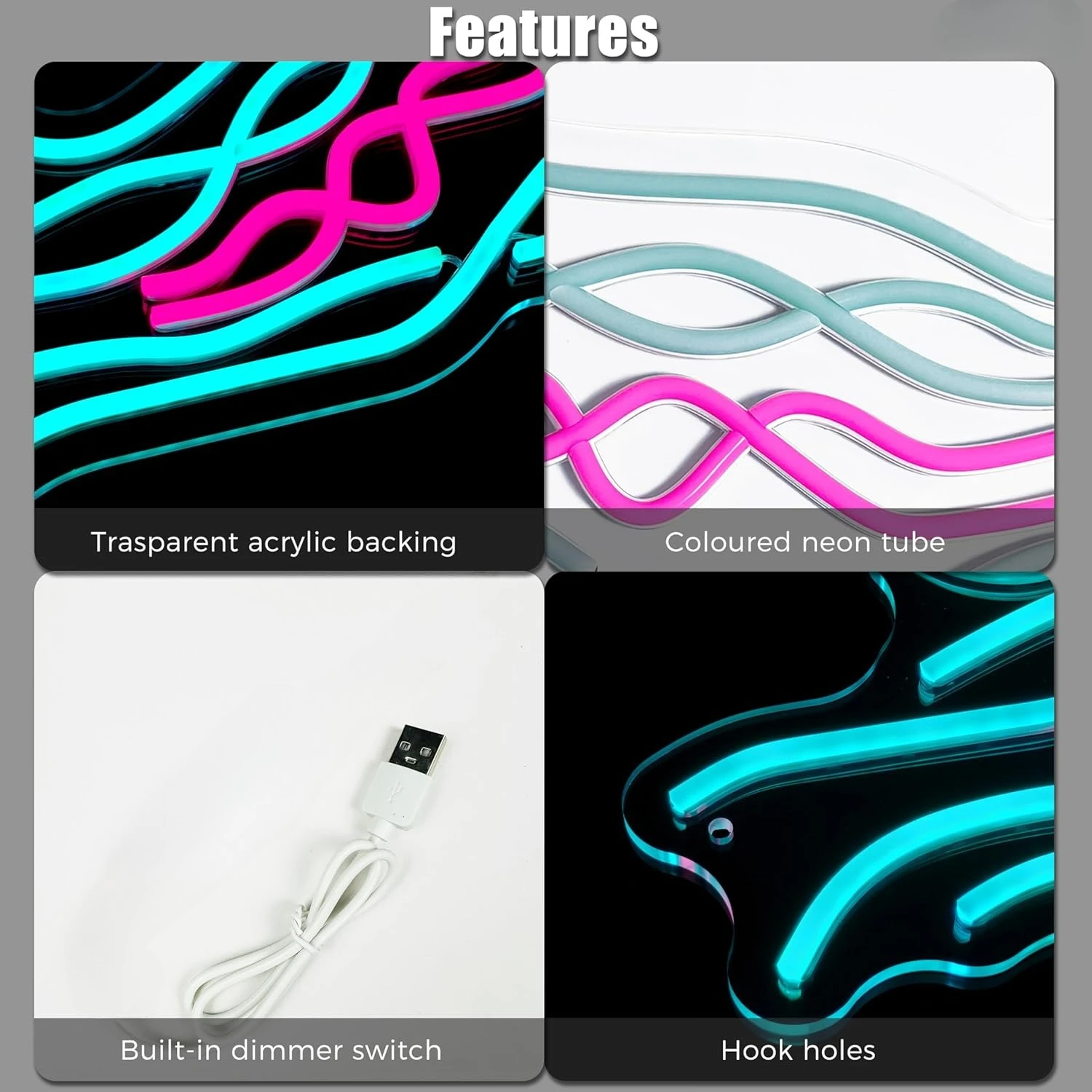 Quallen-Neonschild, USB-dimmba – Outdoor Lighting Jellyfish Bewertung und Preis