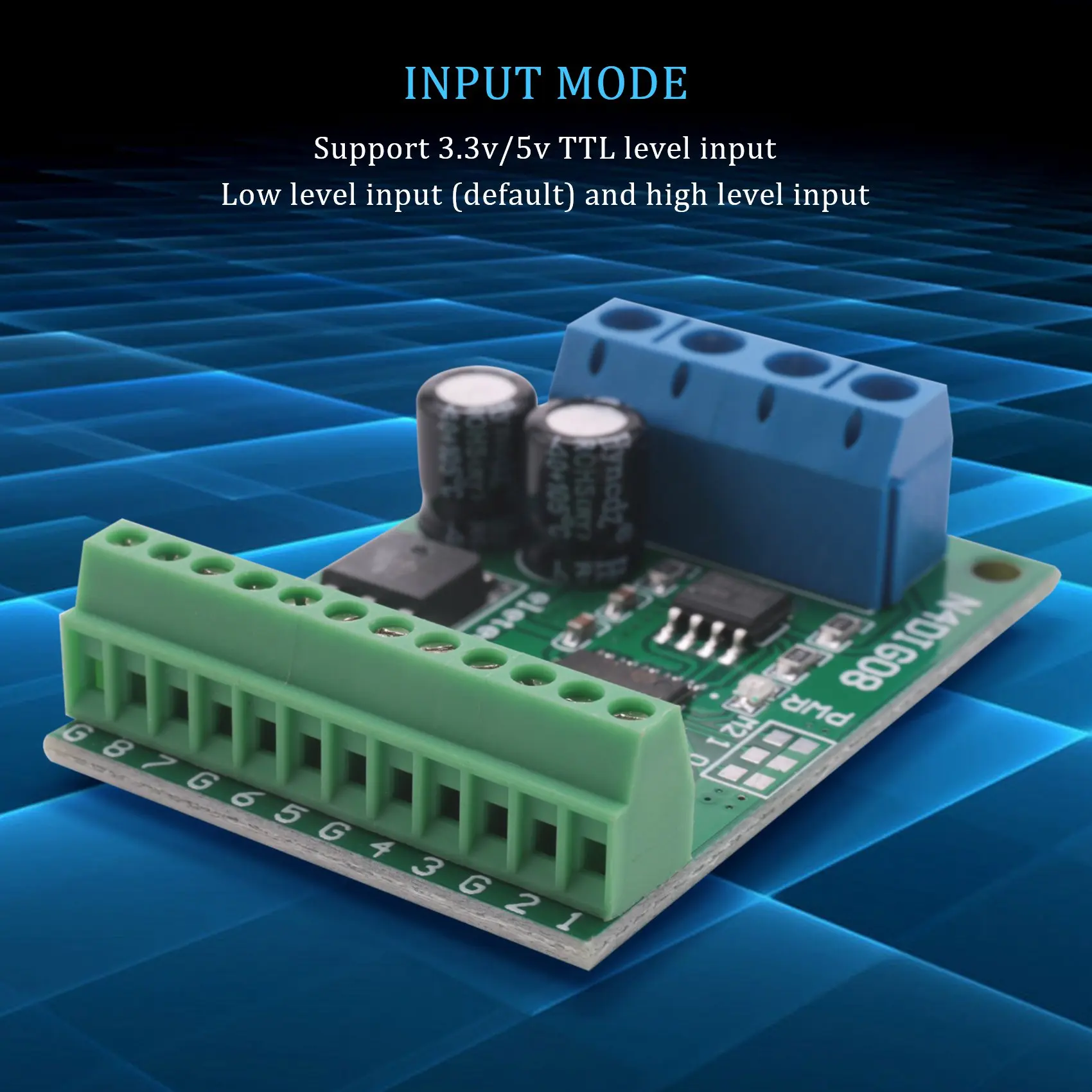 B68A 8Ch المدخلات/الإخراج التبديل الرقمي TTL Lvttl CMOS RS485 IO وحدة التحكم Modbus Rtu مجلس لمرحل PLC