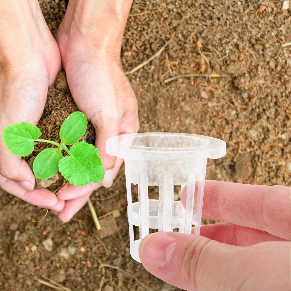 

25 Pcs Hydroponic Planting Basket Net Pots Mesh for Cup Container Plastic Cups Planters Hydroponics