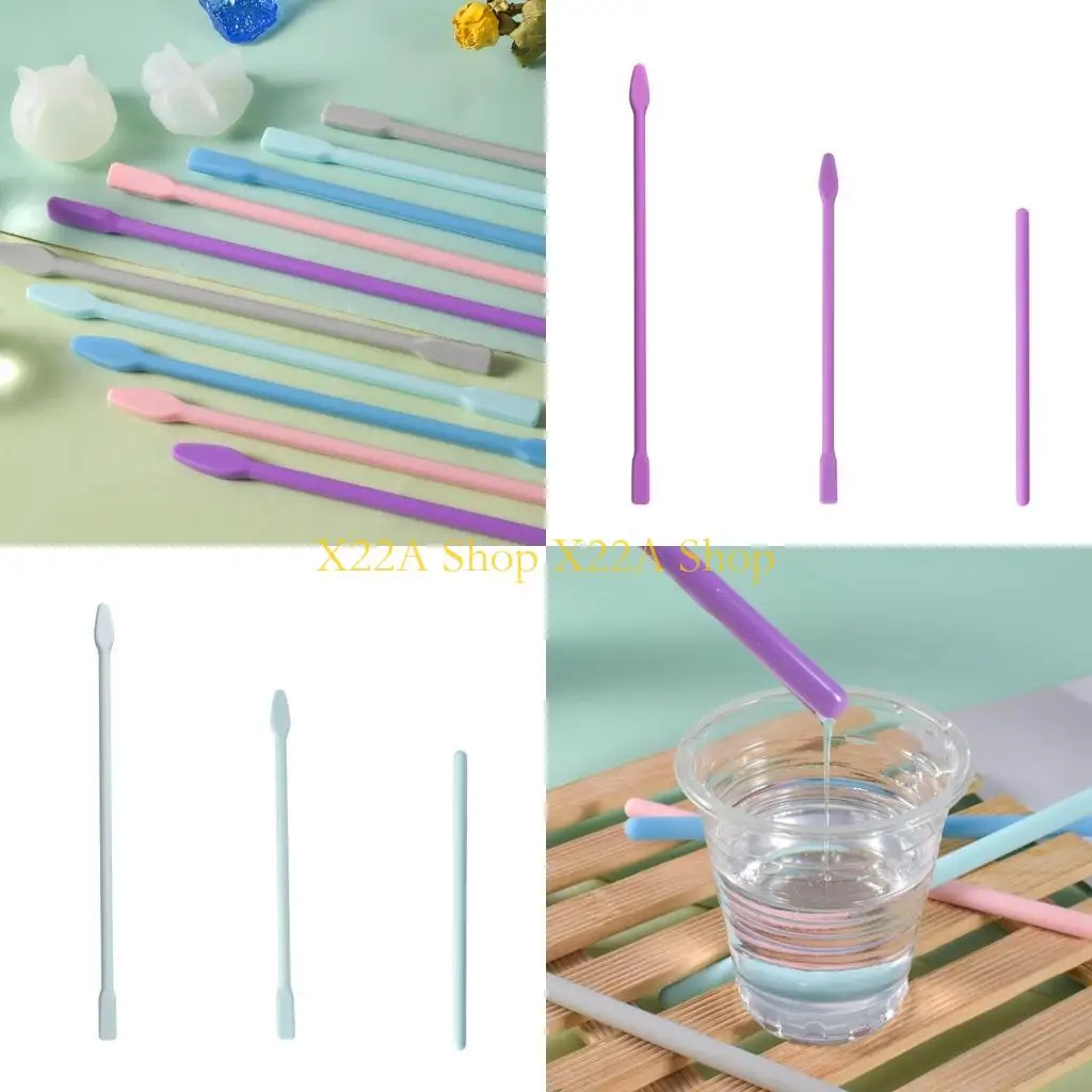 Unique Soft Epoxy Silicone Stirring Rod Color Mixture Tools with 14/16/20cm Size Handmade Crafts Mixing Tools Craft Kits Tool