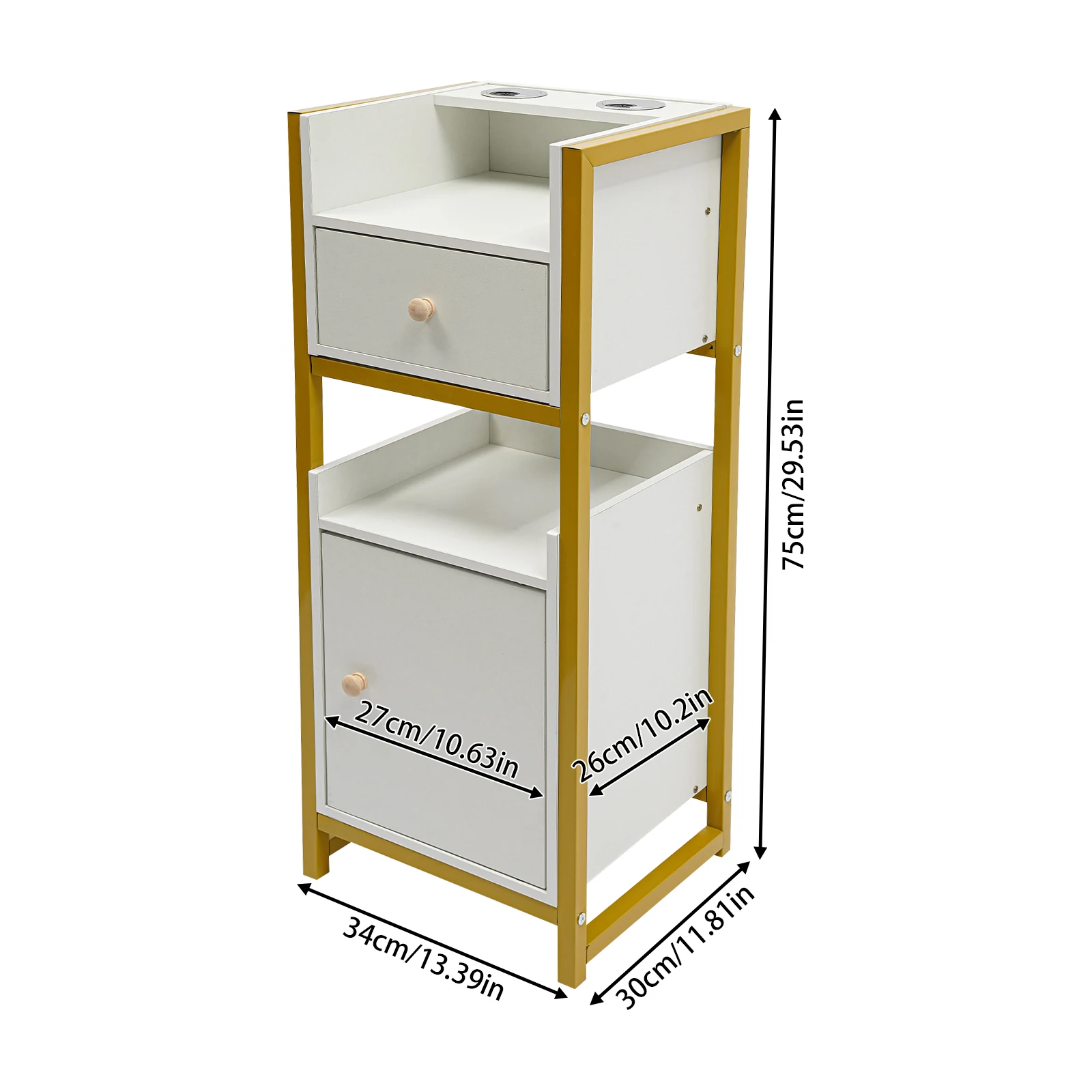 

Rectangle Hairdressing Tools, Hairdressing Storage Rack, Hairdressing Storage Rack with Drawers for Barber Shops,Manicure Stores