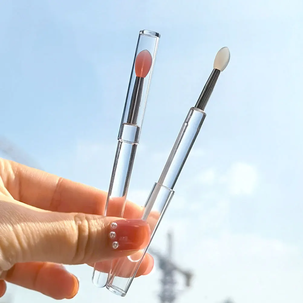 

4Pcs Silicone Lip Brushes for Smooth Color Application Multi-Use Makeup Tool for Lip Gloss Balm Eyeshadow Portable Reusable