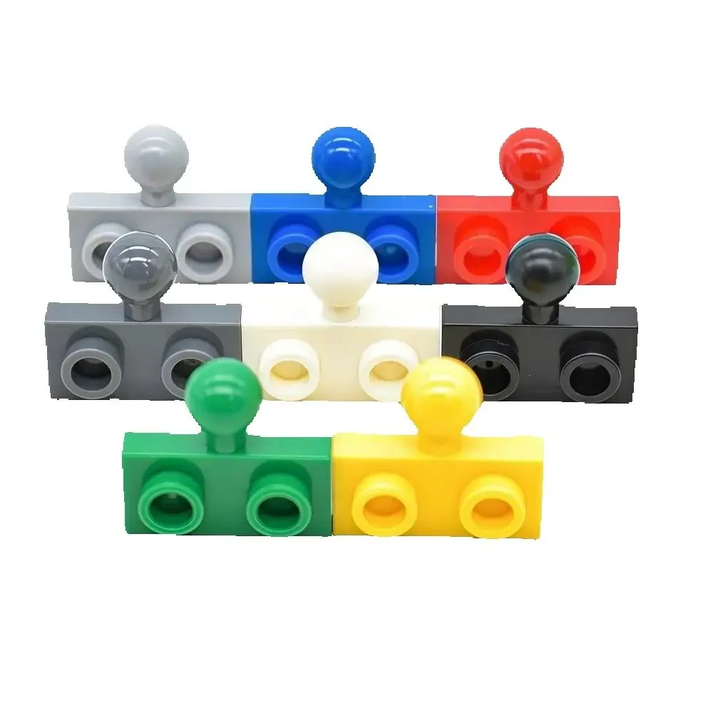 

100pcs 14417 MOC Parts Plate Modified 1 x 2 with Tow Ball on Side Compatible Bricks Kid Toy Gift DIY Building Blocks Particle